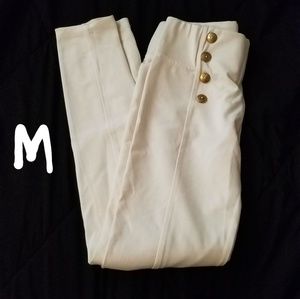 Off white dressy jeggings
